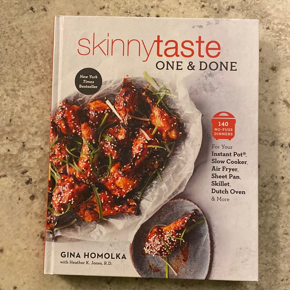 Hard back skinny taste one & done instant pot and air fryer cook book